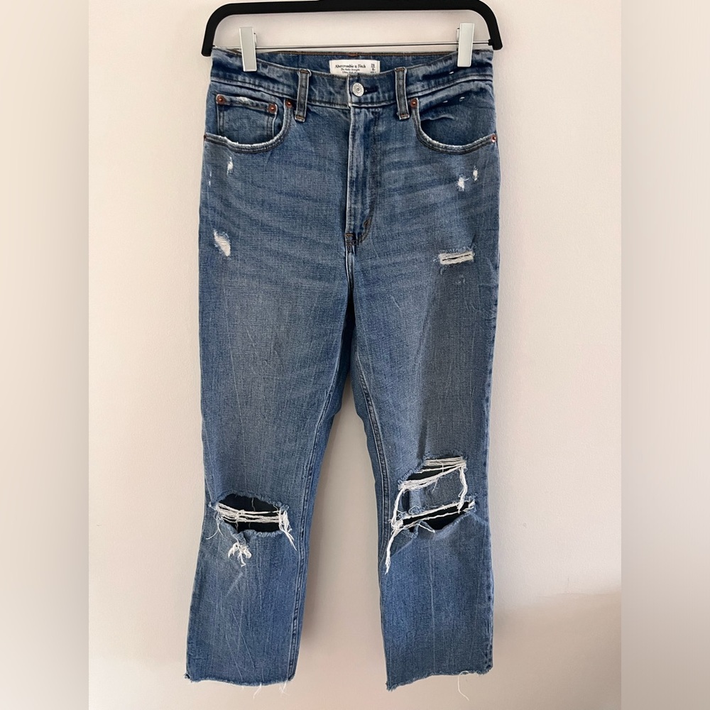 Abercrombie & Fitch The Ankle Straight Ultra High Rise